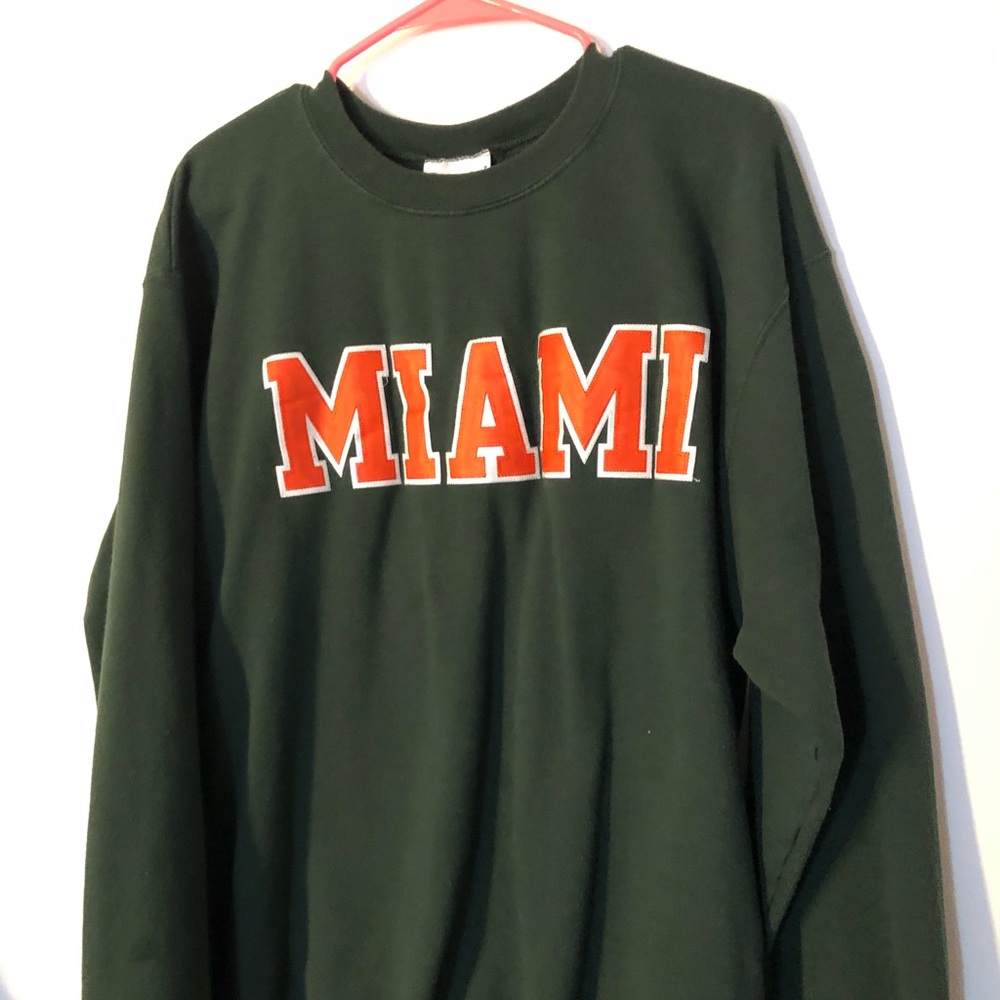 University of Miami crewneck sweatshirt